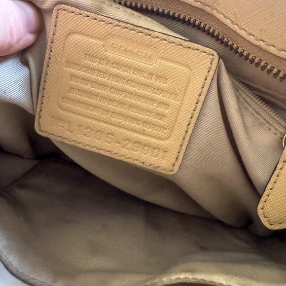 5pc LEATHER Handbag Bundle: COACH Saffiano Tote, BORN Crossbody, Stone Mountain - Picture 13 of 16